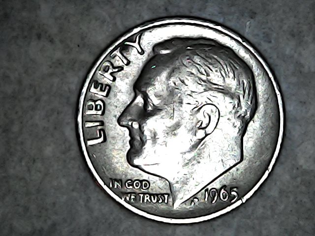 Is-My-1965-Dime-Has-DDO-&-DDR-Plus-Large-Cud-On-Obverse-But-In-Bad-Condition!