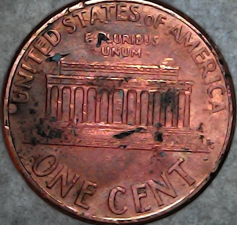 2000-Penny-With-Severe-Mint-Damage-Withddo-&md!