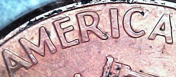 2000-Penny-With-Severe-Mint-Damage-Withddo-&md!
