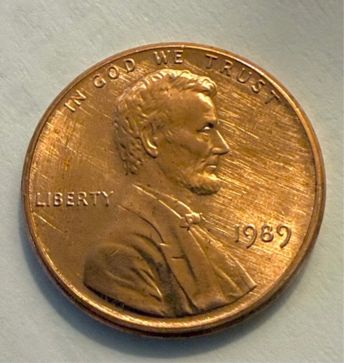 1989-Lincoln-Cent---Die-Deterioration-On-Column?