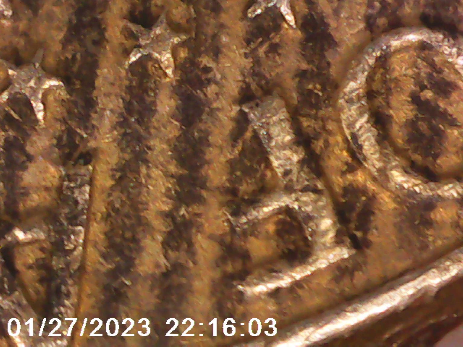 1964-Half-Dollar-With-Many-Parallel-Stripes