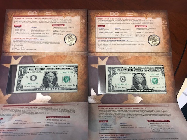 2019-Native-American-$1-Coin-&-Currency-Set