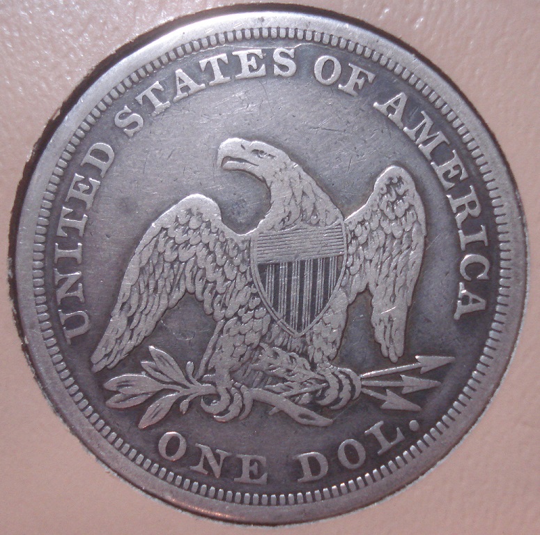 1845-Seated-Dollar-For-Grading