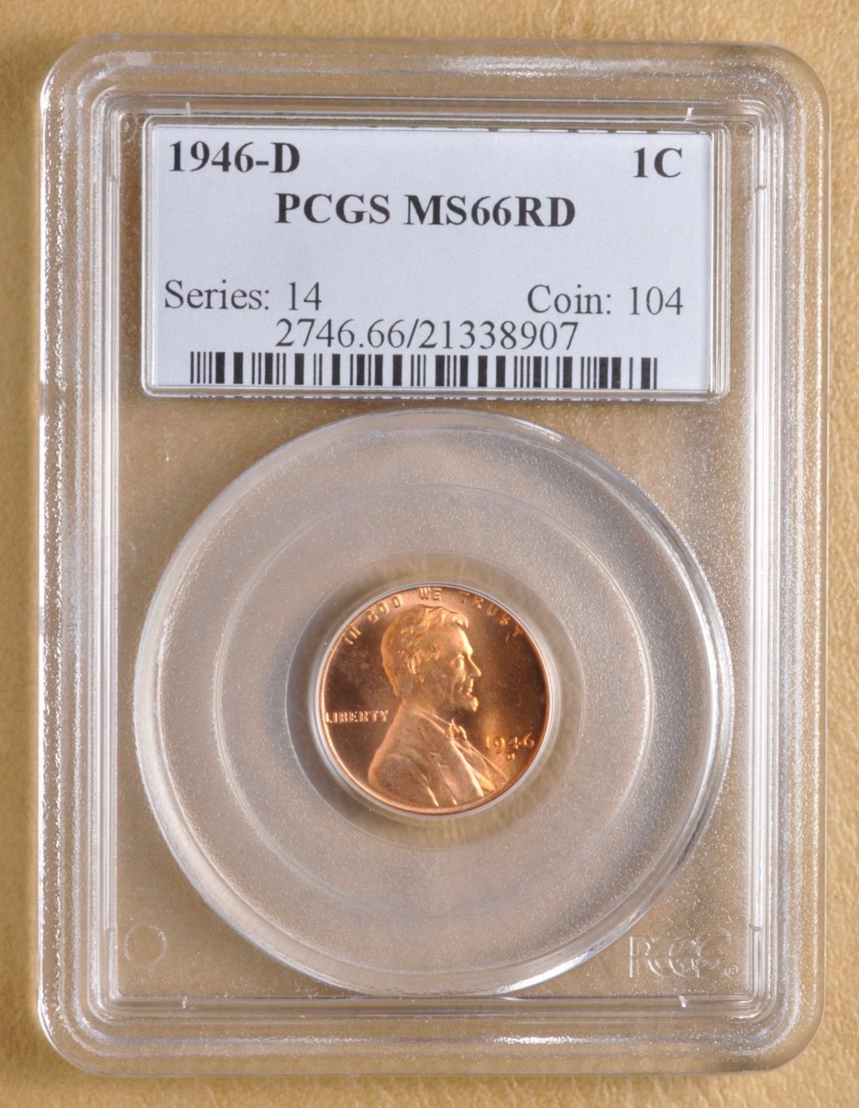 1946-D-Linocln-Wheat-Cent-MS-66RD