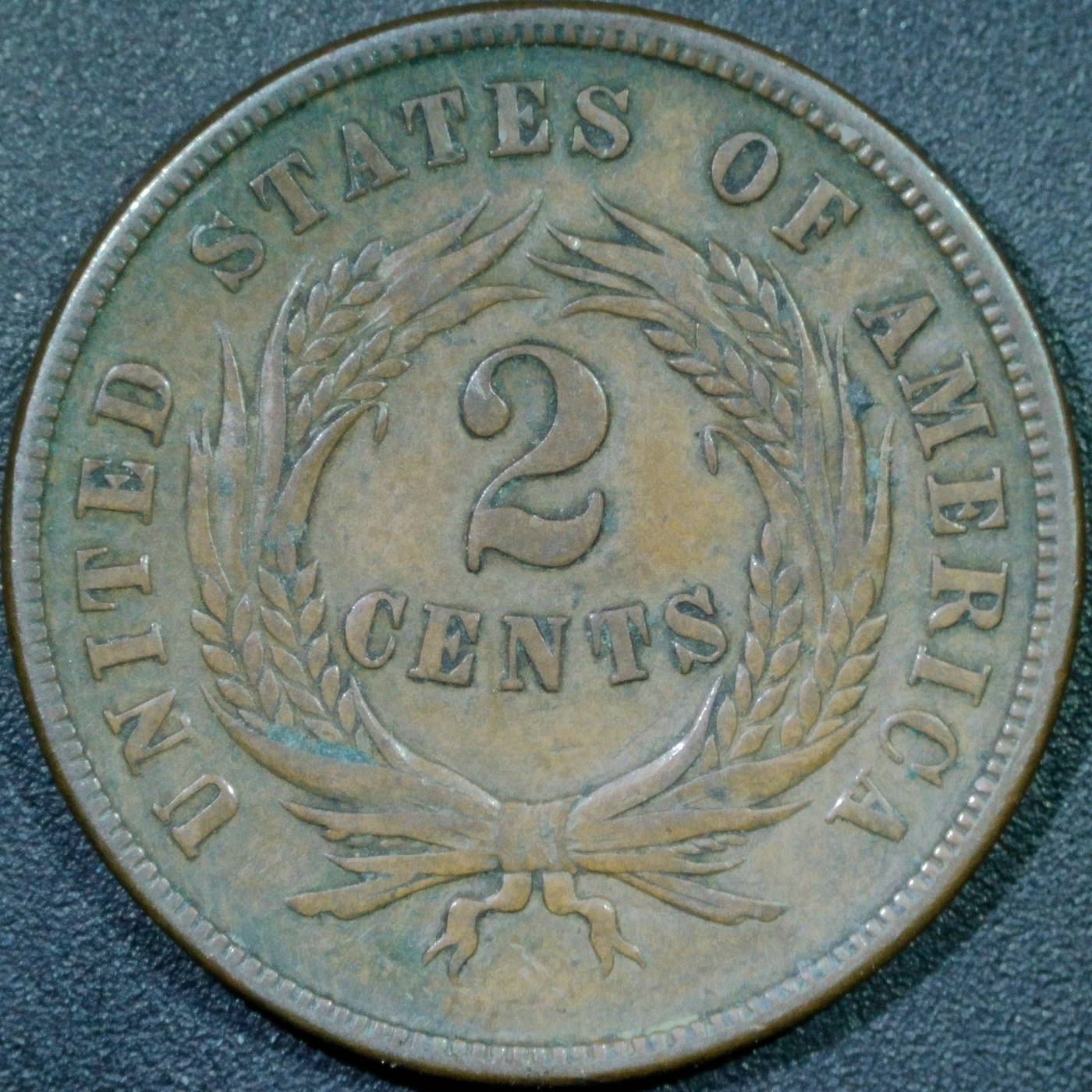 1864-2-Cent-For-Grading