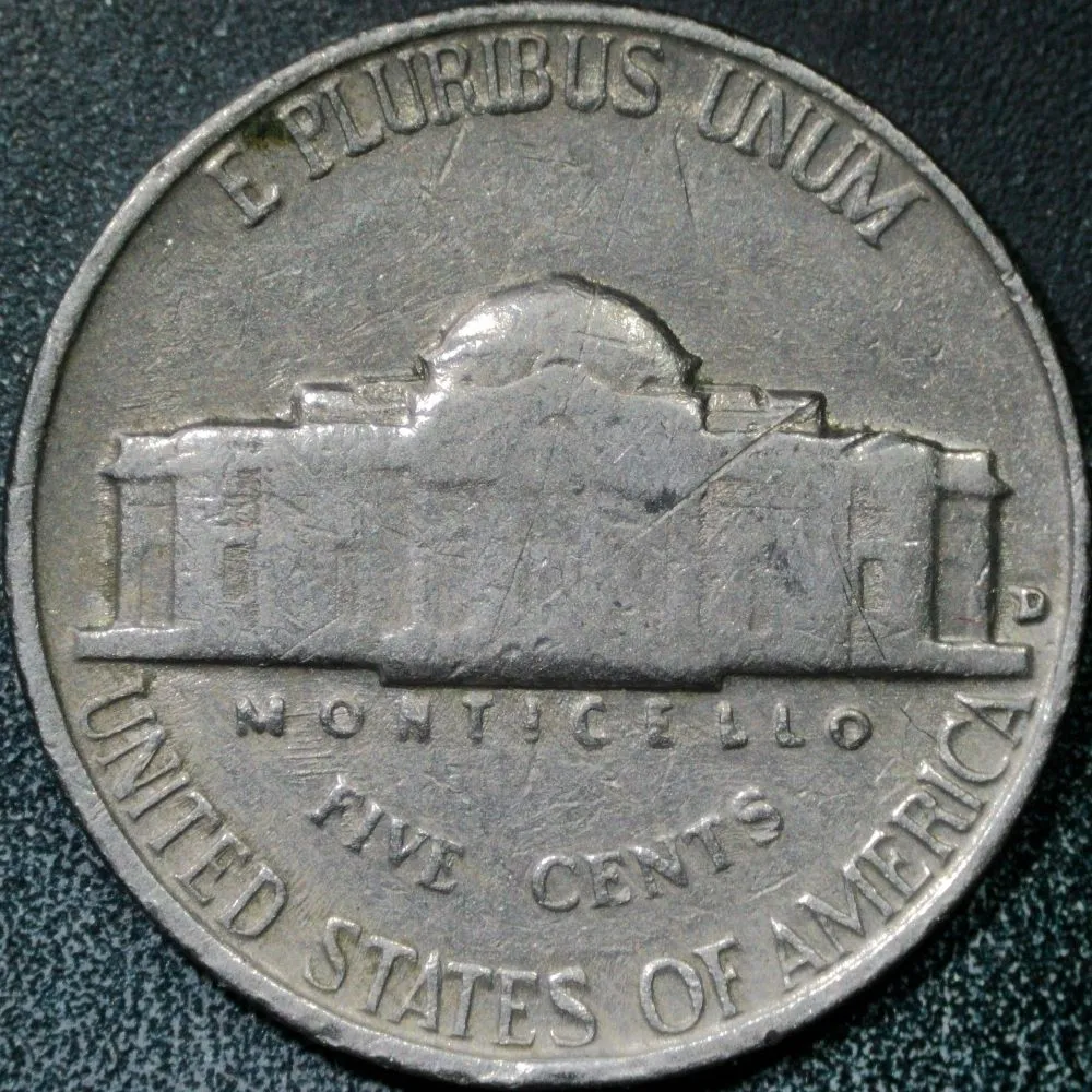 1960-D-Bar-Nickel:-2-Bars
