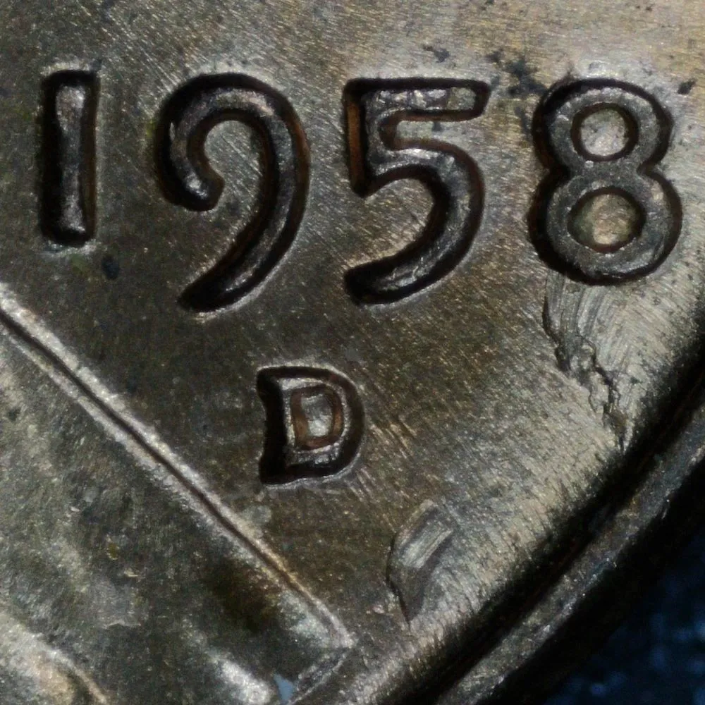1958-D-LWC:-Struck-Through-Or-Damage?