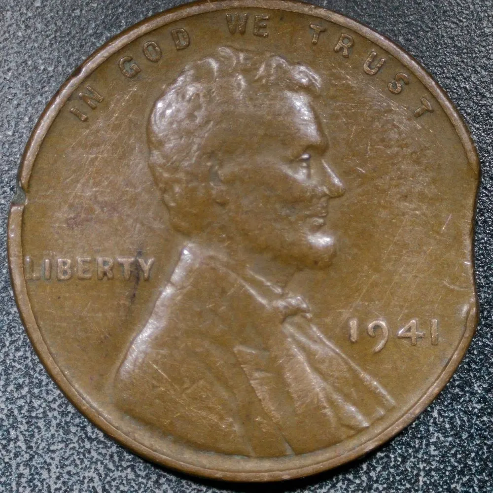 1941-LWC:-Clipped-Planchet-&-Minor-Lamination