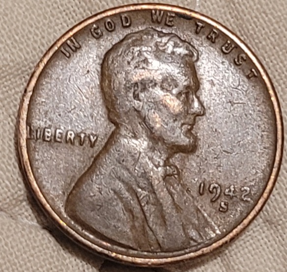 1942-Wheat-Cent-Error-S/S/S