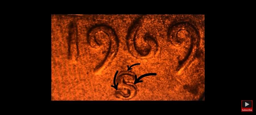 1969-Lincoln-Cent-S/S-Error