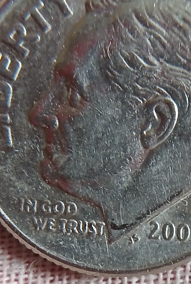 Roosevelt-Dime-2005-P-Checking-For-Double-Die.