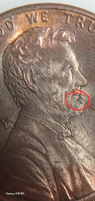 Lincoln-Cent-1989-D-With-Double-Color,-Long-Die-Crack.