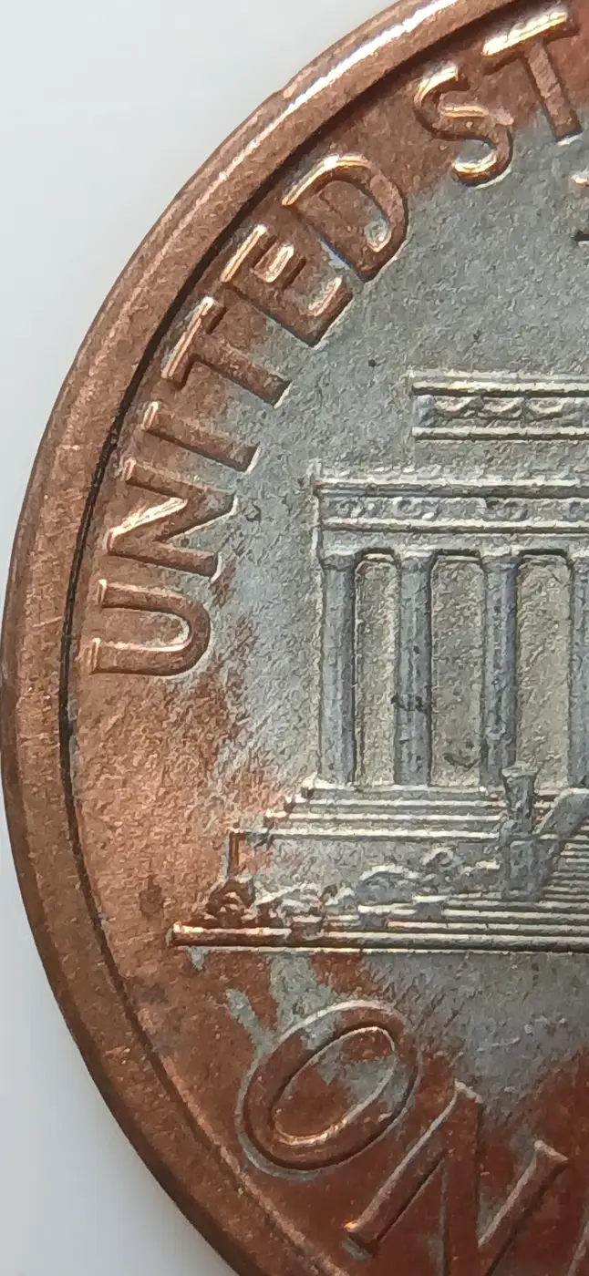 1996-D-Lincoln-One-Cent-Missing-Reverse-Copper-Plating