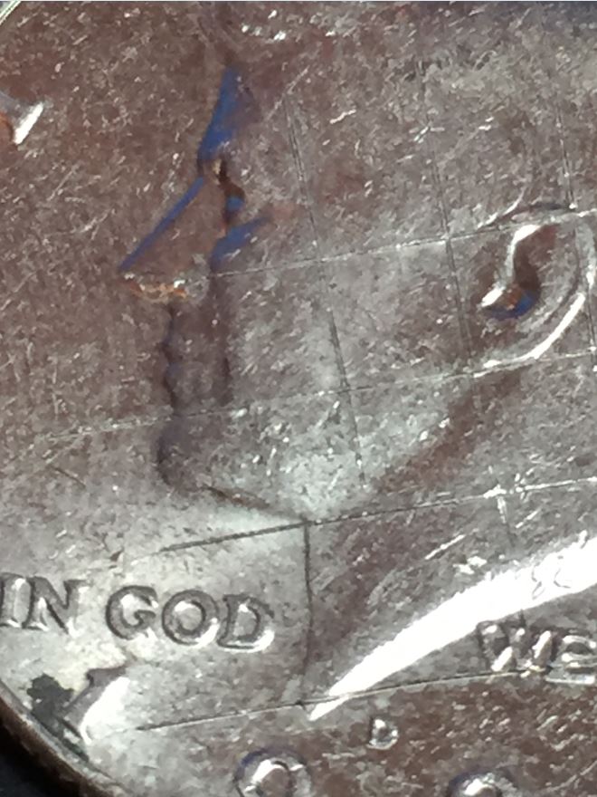 1987-D-Kenedy-Half-Dollar-With-Raised-Grid-Across-Face