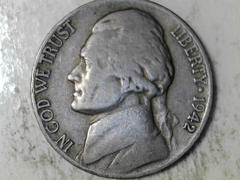 1942-D-Jefferson-War-Nickel?--Very-Odd...