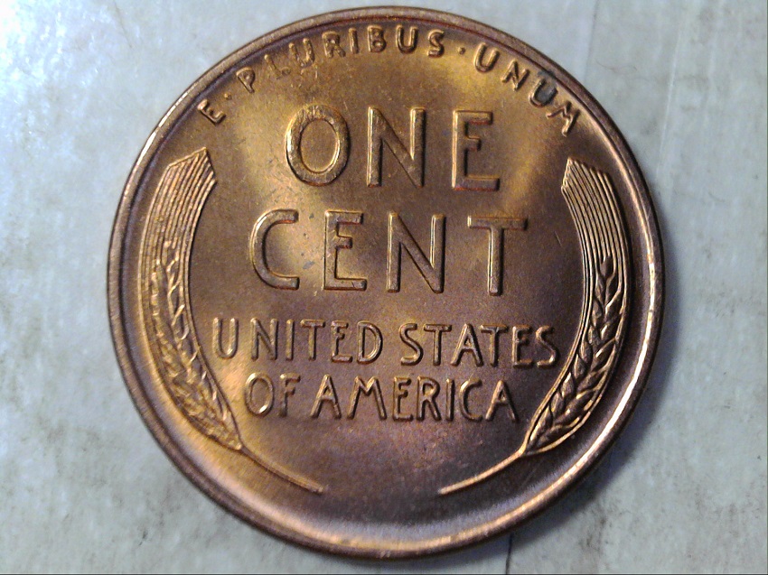 1944-D-BU-Wheat-Cent-D/D-West-&-Spike-Head!