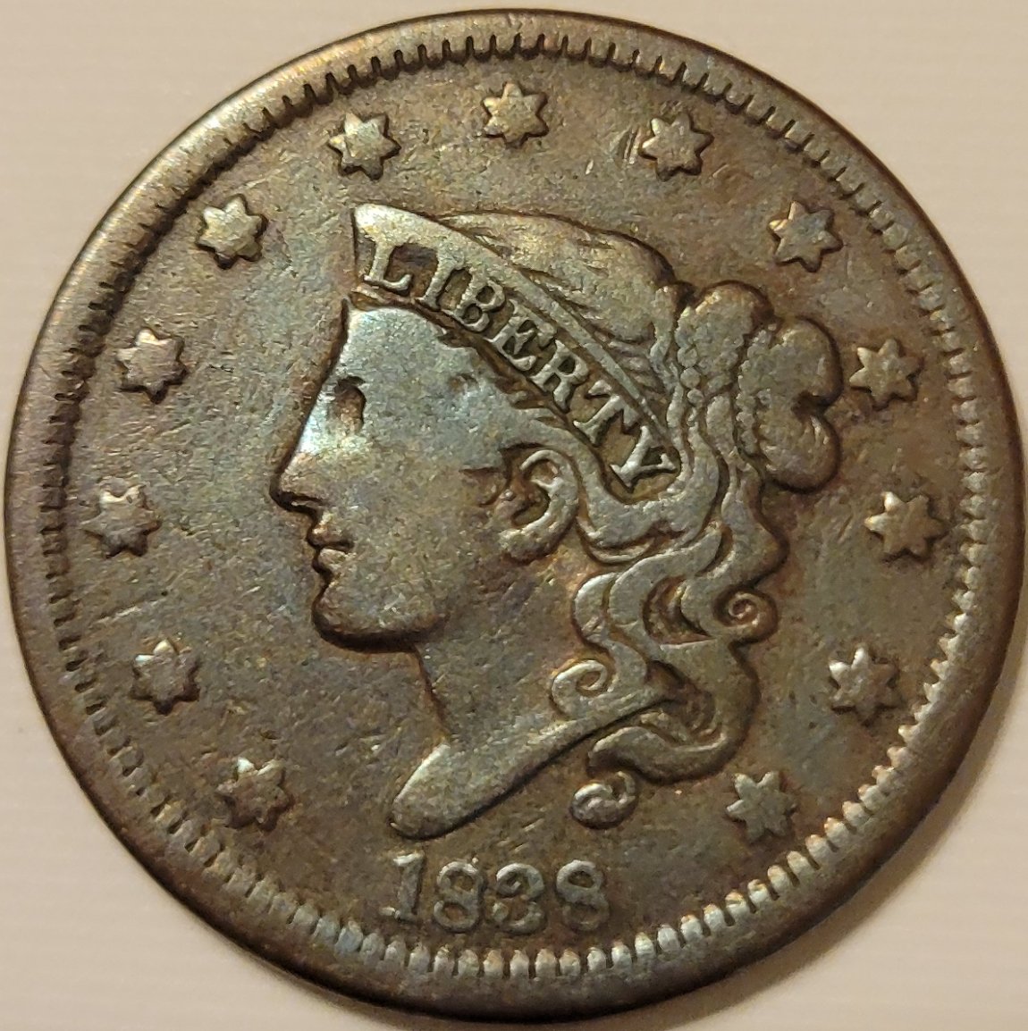 1838-Coronet-Head-Cent