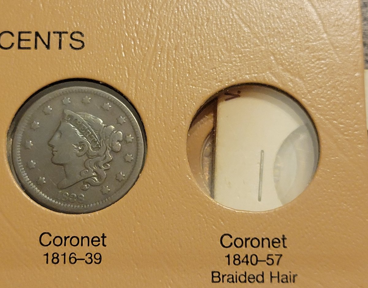 1838-Coronet-Head-Cent
