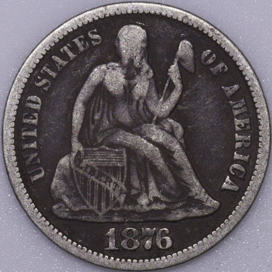 1869-P-And-1876-CC-Seated-Dimes-For-Grading