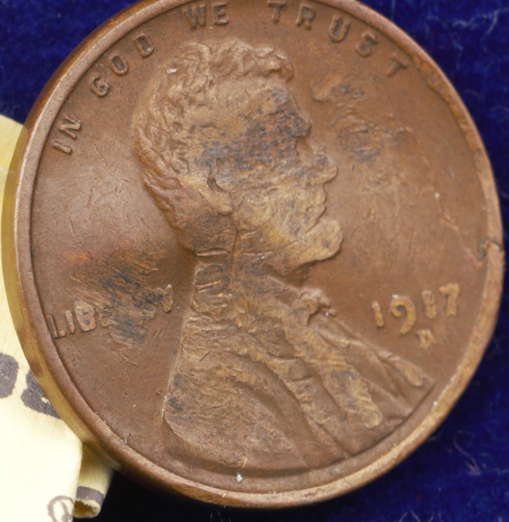 1917-D-LWC-Greaser,-Strike-Through,-Planchet-Crack-And-Bent-...-All-PMD?