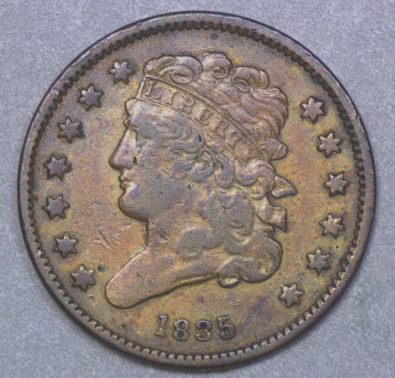 1835-Half-Cent---1-St-Foray-In-This-Issue---Please-Grade,-Also-Any-Insights-On-Original-Or-Altered