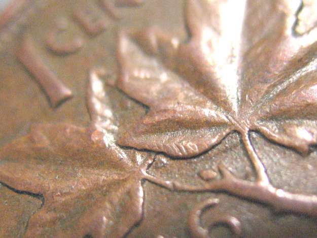 1946-Canadian-Cent,-Leaf-Variety?