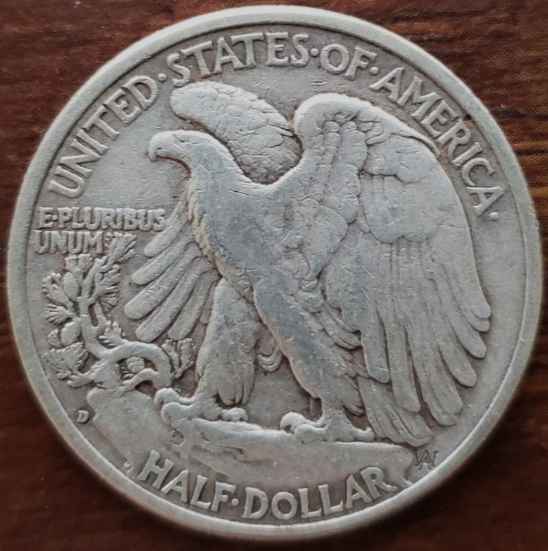 1941-D-Walking-Liberty-Half-Dollar,-Grade-Please