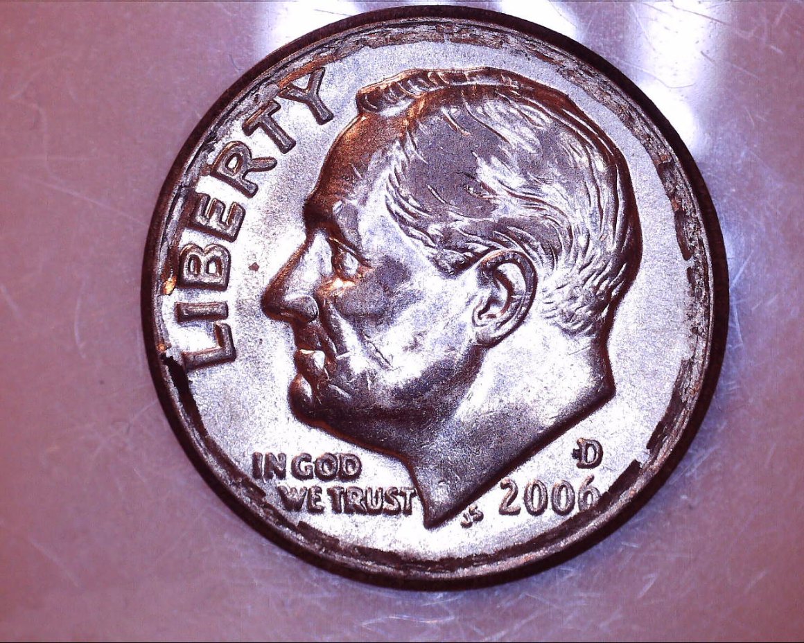 2006-D---Roosevelt-Dime-Error---Fragile