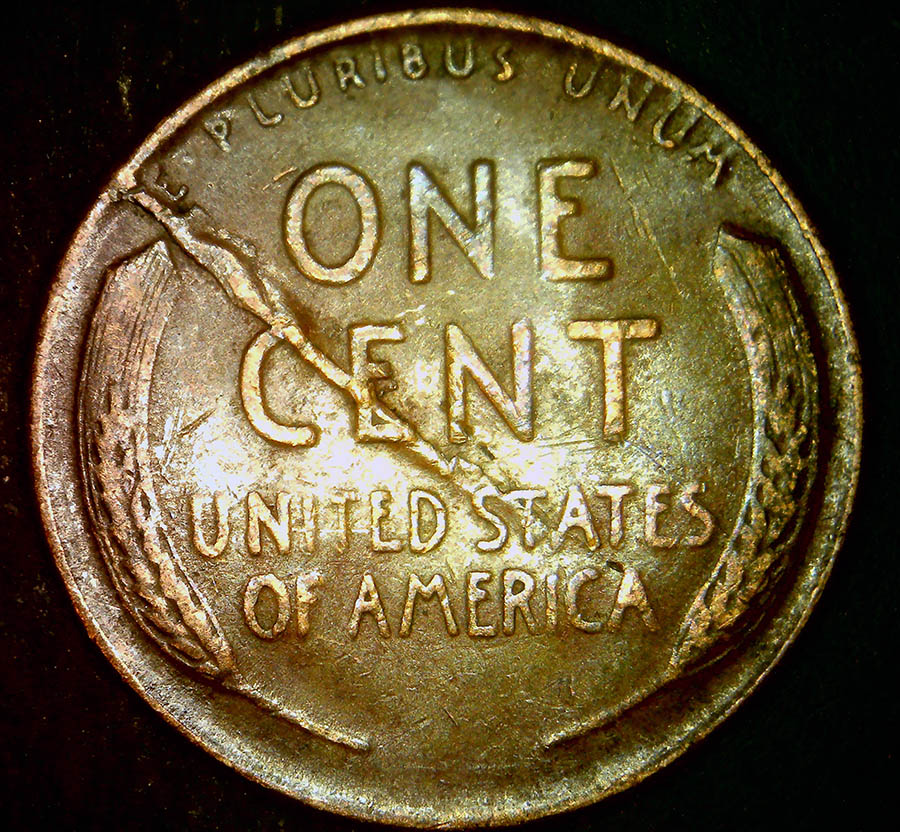 1948-D-Lincoln-Wheat-Cent---Nearly-Bisecting-Crack-/-Lam-/-Or-Just-PMD?