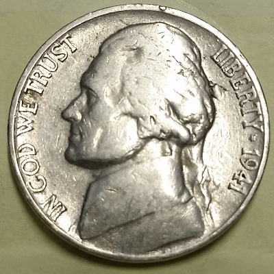 1941-S-Nickel-With-Lamination-Flaw