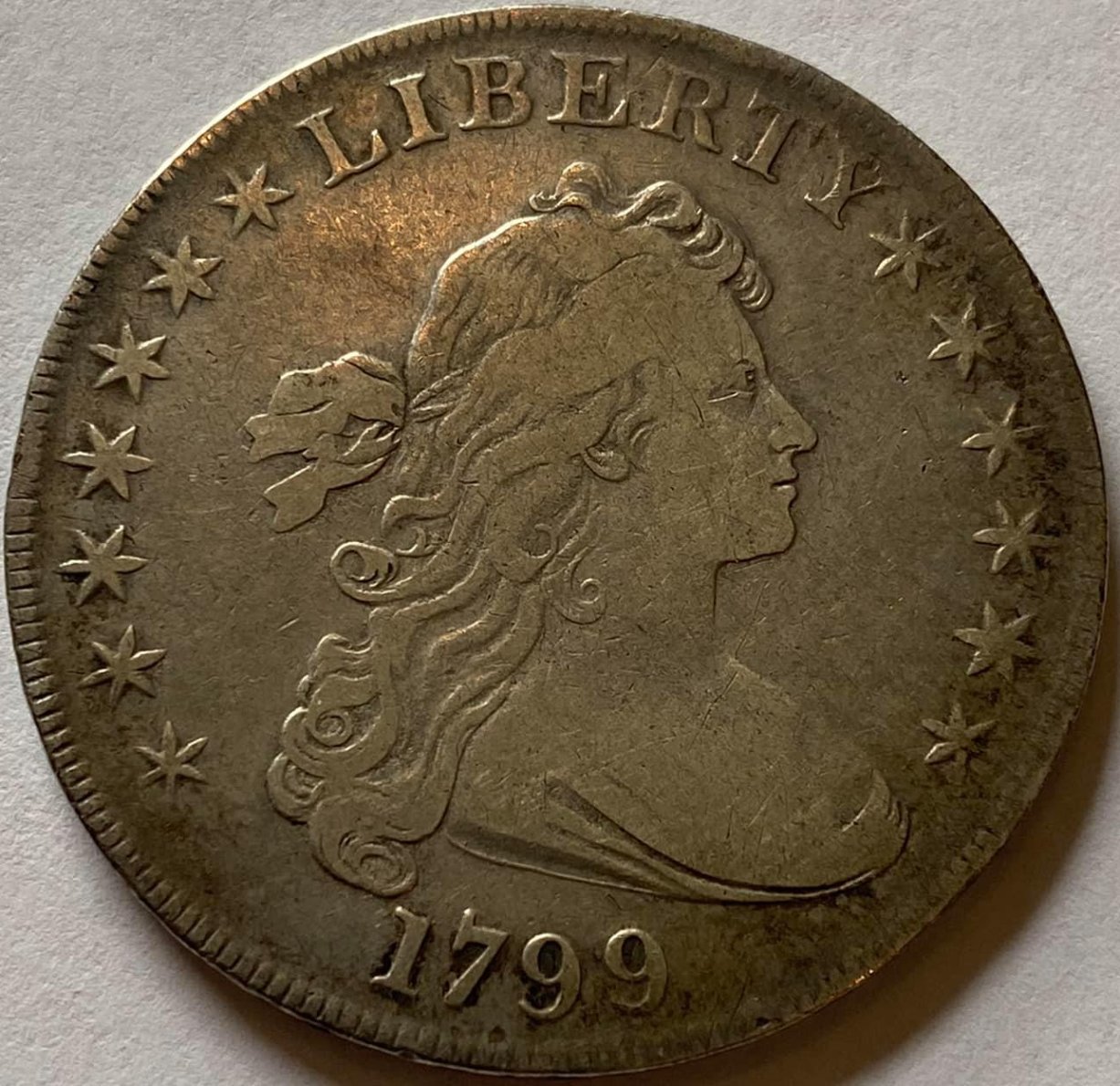 1799-Draped-Bust-Dollar-For-Grading-And-Details-Determination