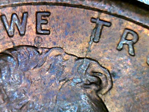 1991-P-Lincoln-Cent,-Front-Die-Crack-Verification