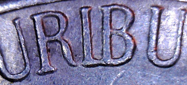1964-D-Jefferson-Nickel,-Reverse-Die-Chip