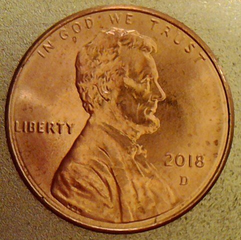 2018-D-Lincoln-Cents,-Mark-On-Reverse