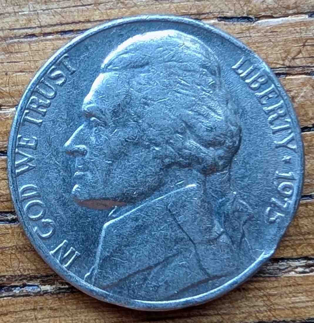 1975-Jefferson-Nickel-Triple-Clip