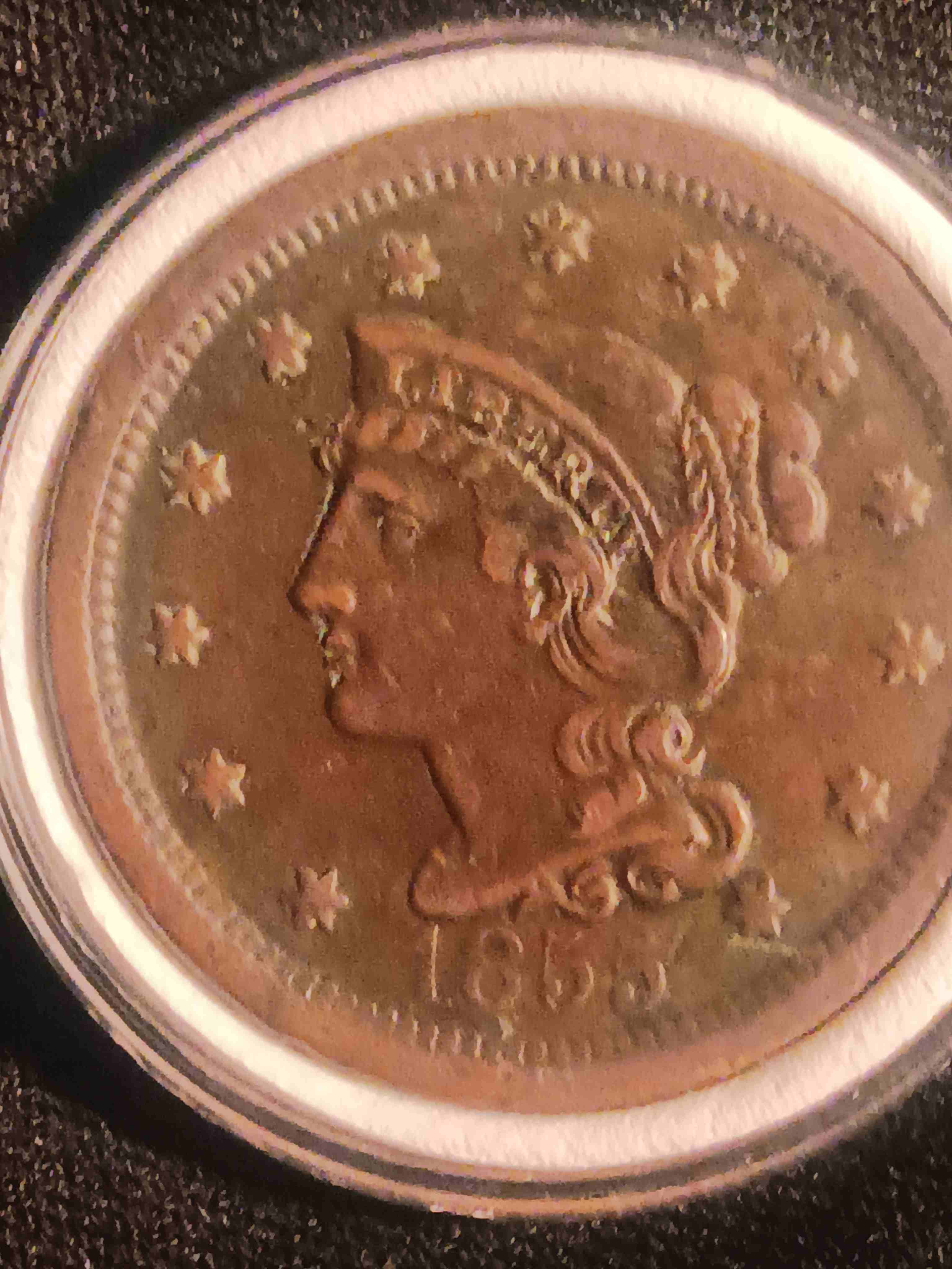 What's-This-Stuff-On-My-1855-Braided-Hair-Liberty-Large-Cent?