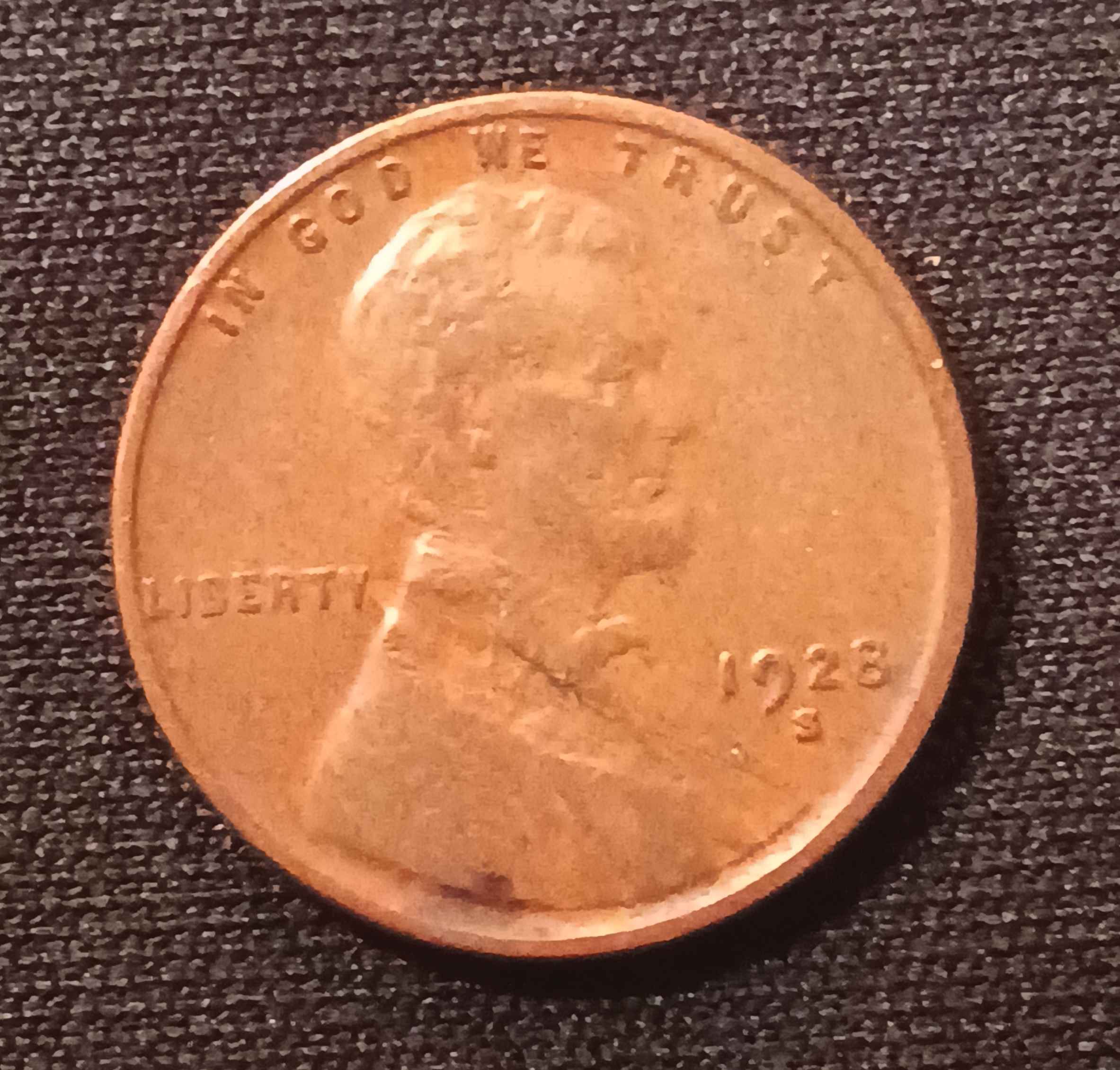 Lamination-On-1928-S-Lincoln-Wheat-Cent?