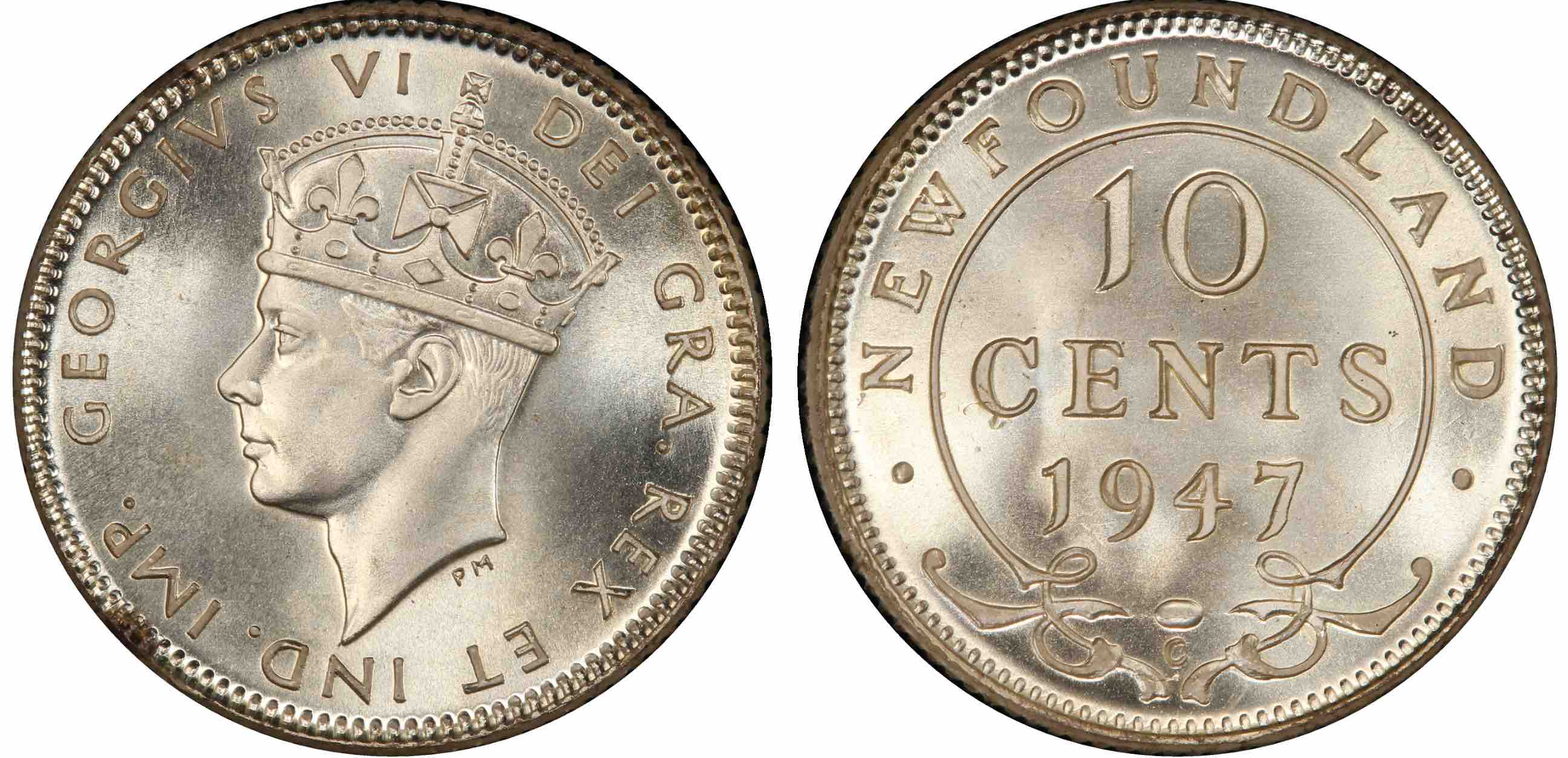 1947-Newfoundland-10-Cent.-Wow.