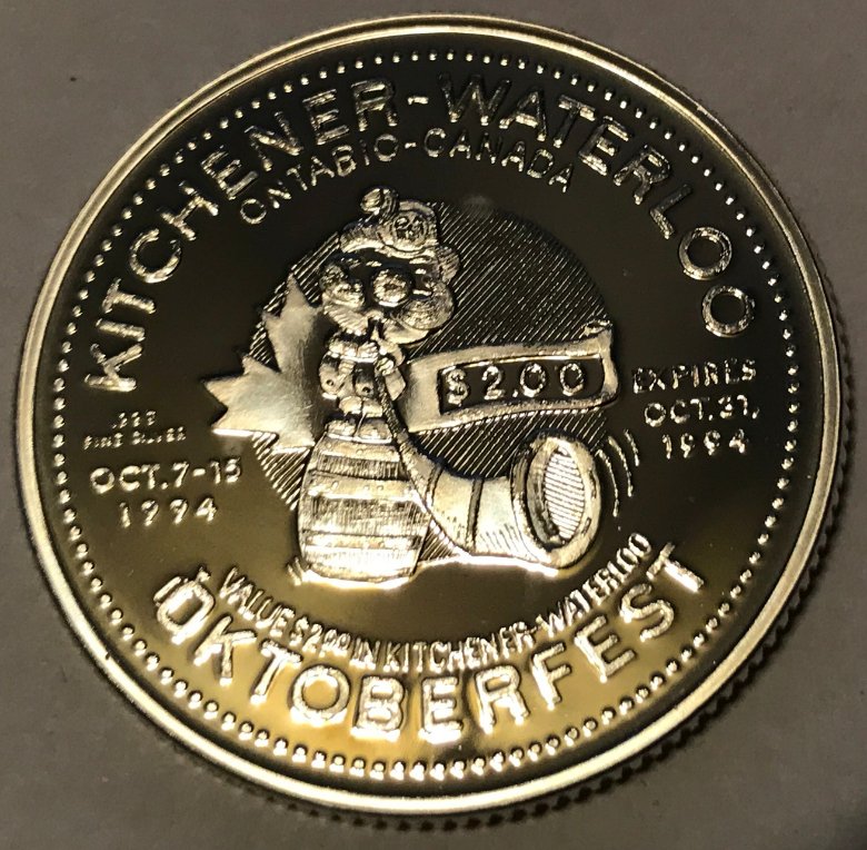 Kitchener-Waterloo-Tokens-1973,-1978,-1981,-1983