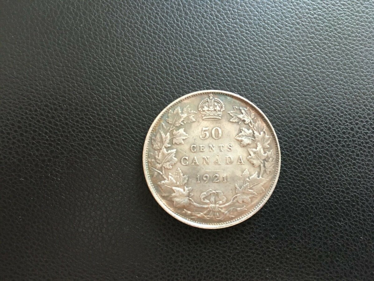 1921-Canada-Fifty-Cent-Piece..-Suspected-Counterfiet...