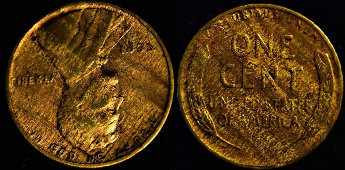 1937-Wheat-Cent-Improper-Alloy-Mix-