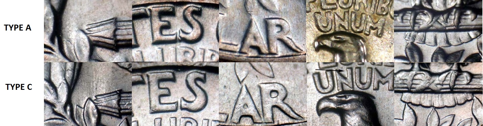 1964-D-Washinghton-Quarter-Type-C