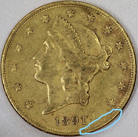 1891-S-Double-Eagle:--Easily-Verifying-A-PCGS-Labeled-
