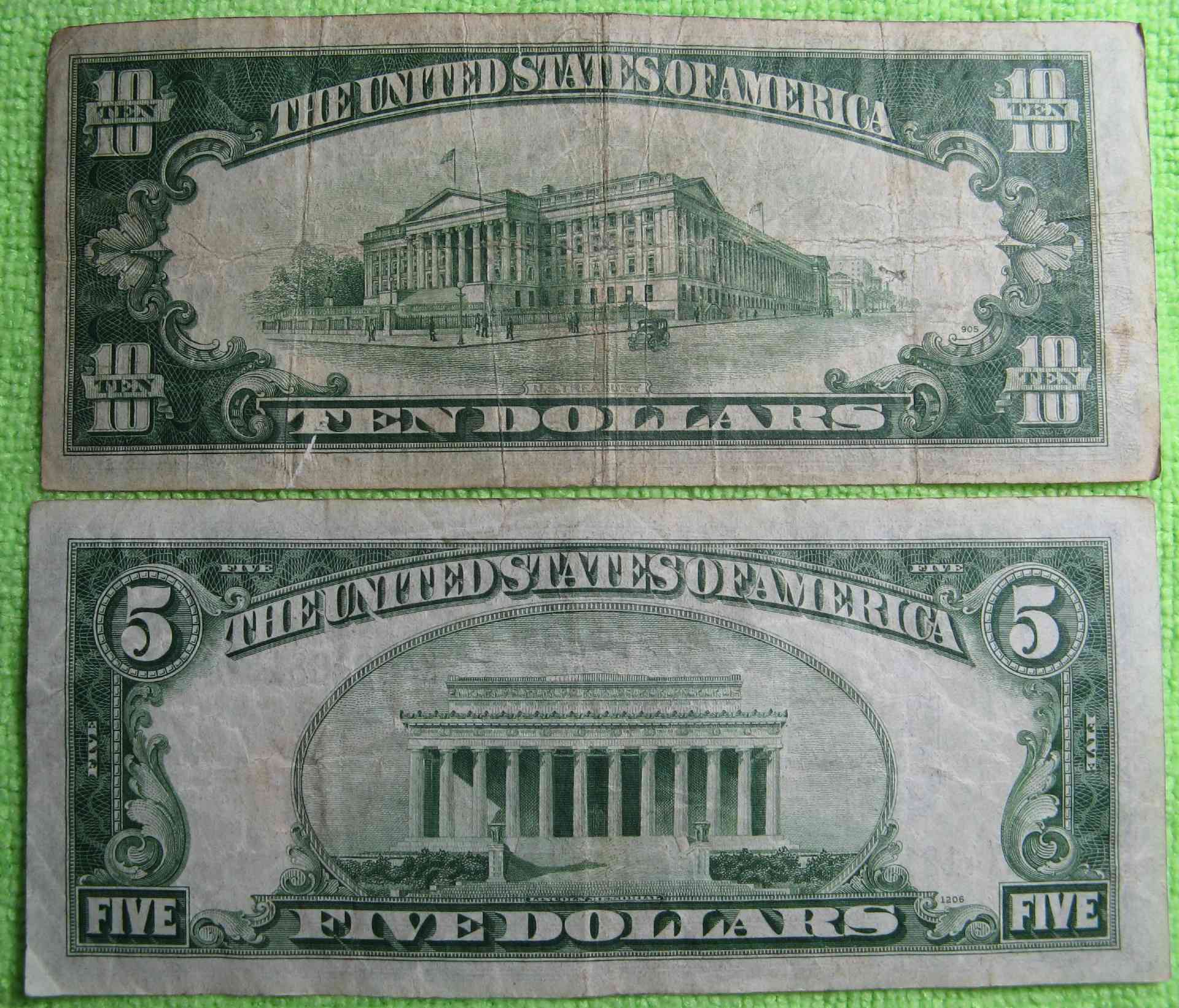 1934-A-North-African-$5-And-$10