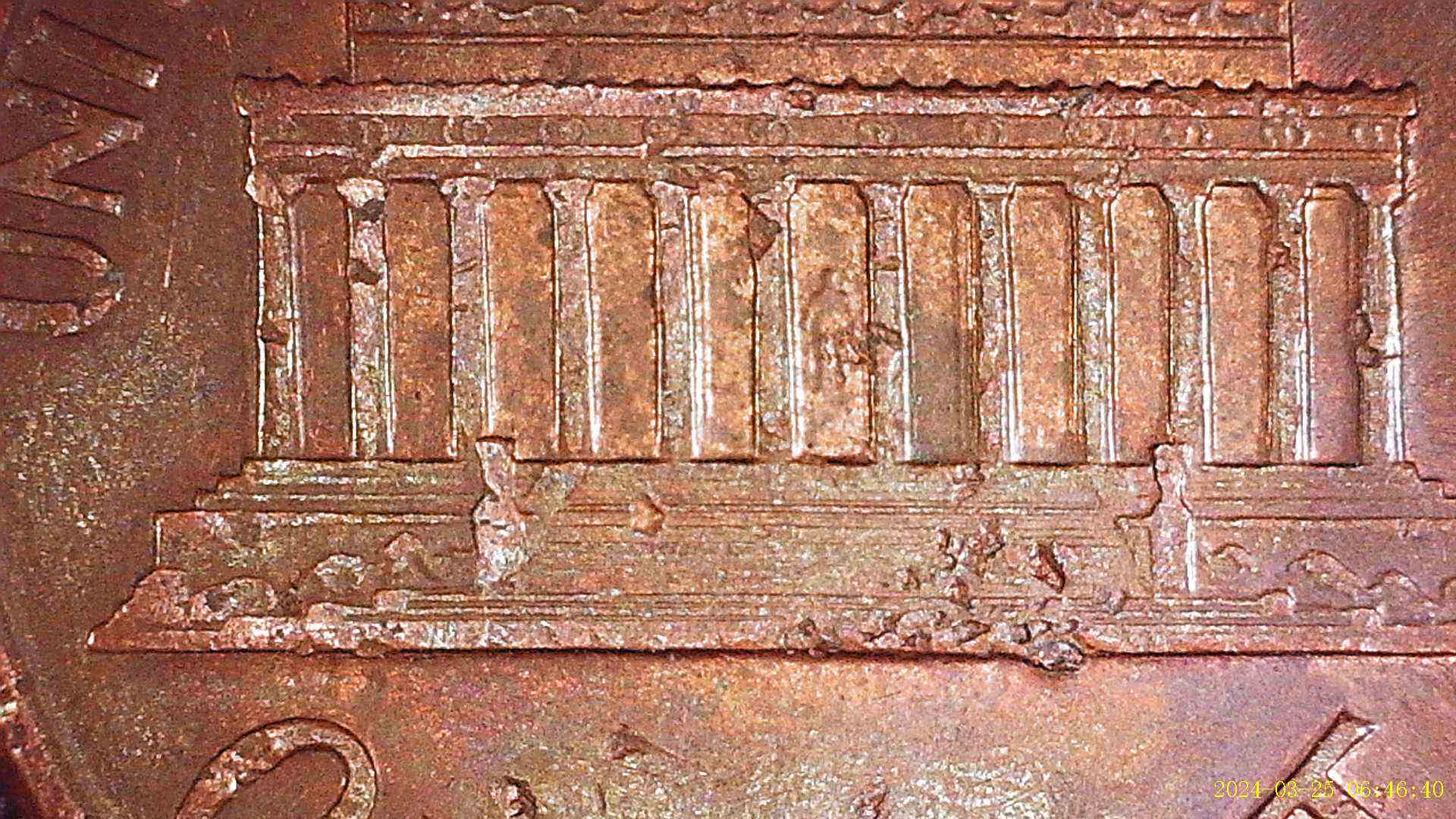 USA-1-Cent-1991-D-Strike-Through?