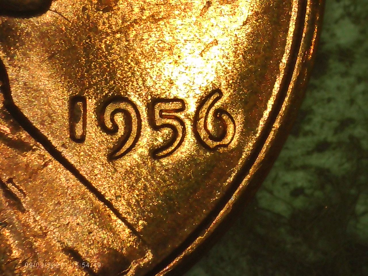 1956-BIE-Penny-With-Die-Chip-On-The-6