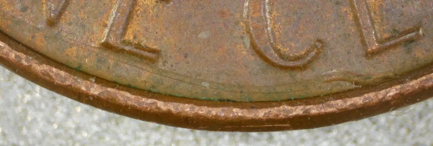 1986-D-LMC-Penny-/-Struck-Through-/-Reverse