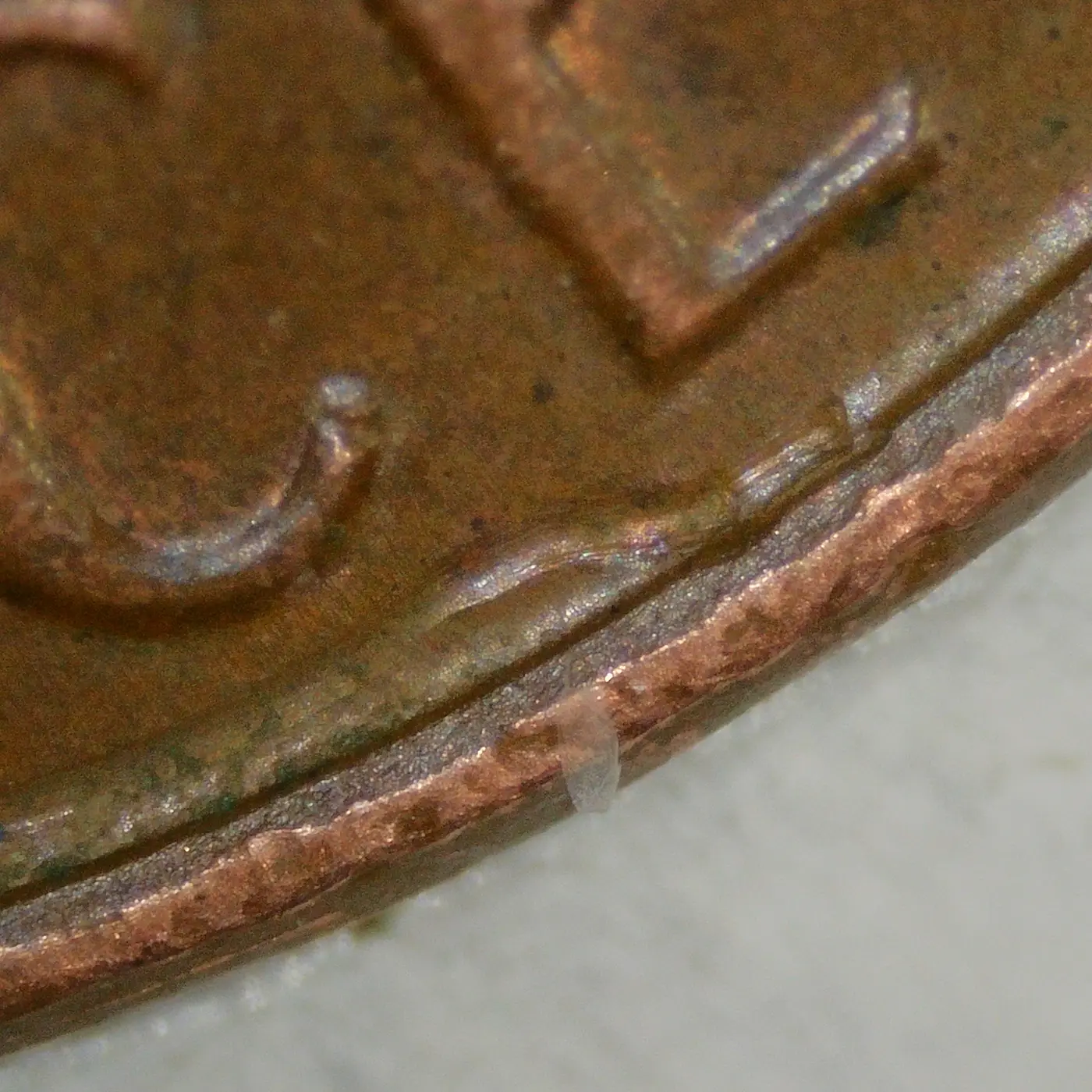 1986-D-LMC-Penny-/-Struck-Through-/-Reverse