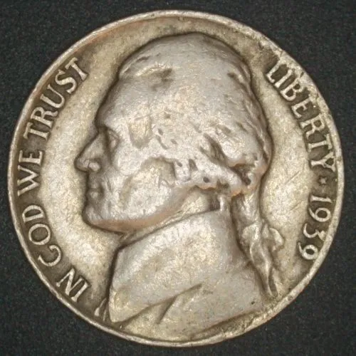 1939-D-Jefferson-Nickel-/-Low-Mintage-CRH-Find