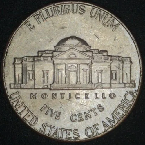 2022-P-Jefferson-Nickel-/-Short-Die-Dent
